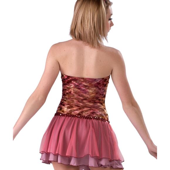 Dance Costume AWCT  V1037 Medium Adult Blue  Jazz Sequin Mermaid - Picture 2 of 2